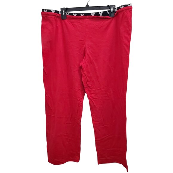 Disney Sleepwear Women's Red‎ Mickey Graphic Cropped Coulotte Lounge PJ Pants XL - Picture 6 of 6